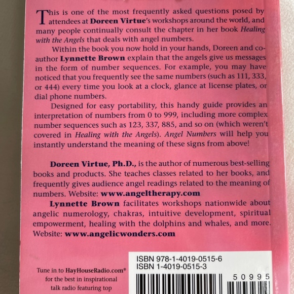 COPY - Angel Numbers  Book by Doreen Virtue and Lynnette Brown - Picture 2 of 3